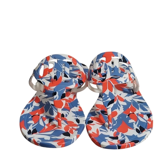 Ralph Lauren Audrie Floral Logo Front Jelly Sandals - Picture 1 of 16